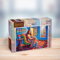 Femme avec chat (1000pcs)