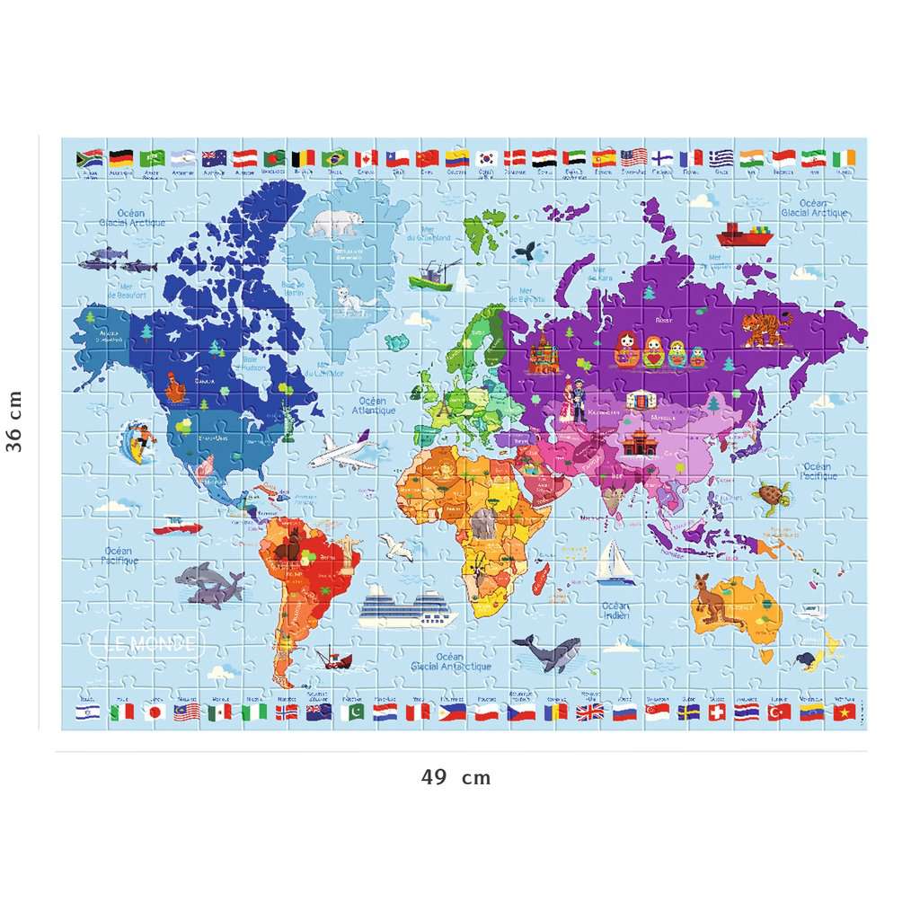 Carte du monde (250pcs)
