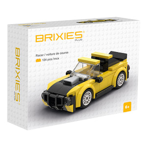 Brixies Plus - Mini Racer Jaune (135 pièces)