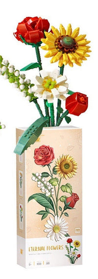 LOZ Eternal Flower - Sunflower Rose Saffron Hypericum (568pcs)