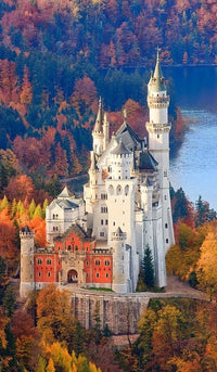 PFG NEUSCHWANSTEIN Castle en automne (1500pcs) (utilisation / utilisée - puzzles pour de bon)