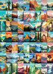 PFG National Parks Travel Affiches (Utilisation / Utilisé - Puzzles pour de bon)