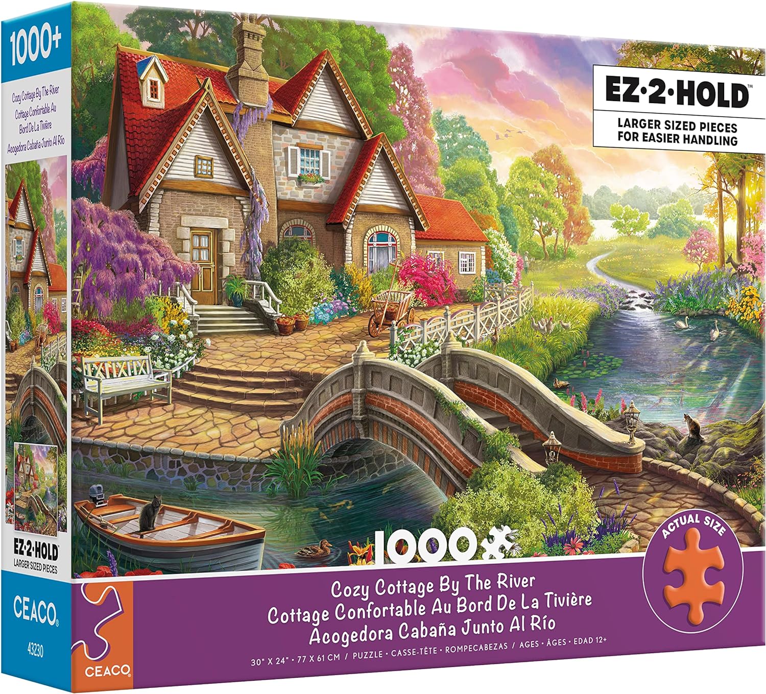 Cozy Cottage by the River (1000pcs) (EZ-2-HOLD)