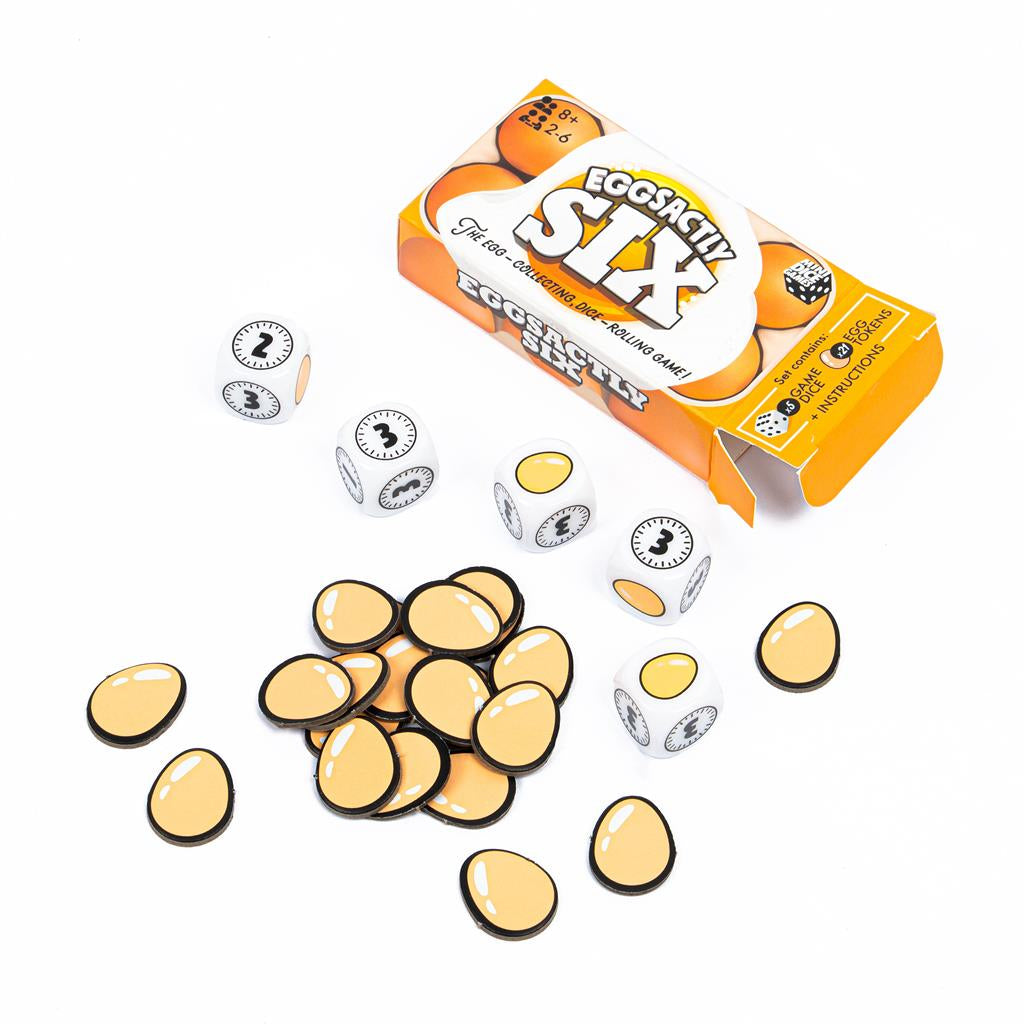 Mini jeux de dés - Six œufs exactement