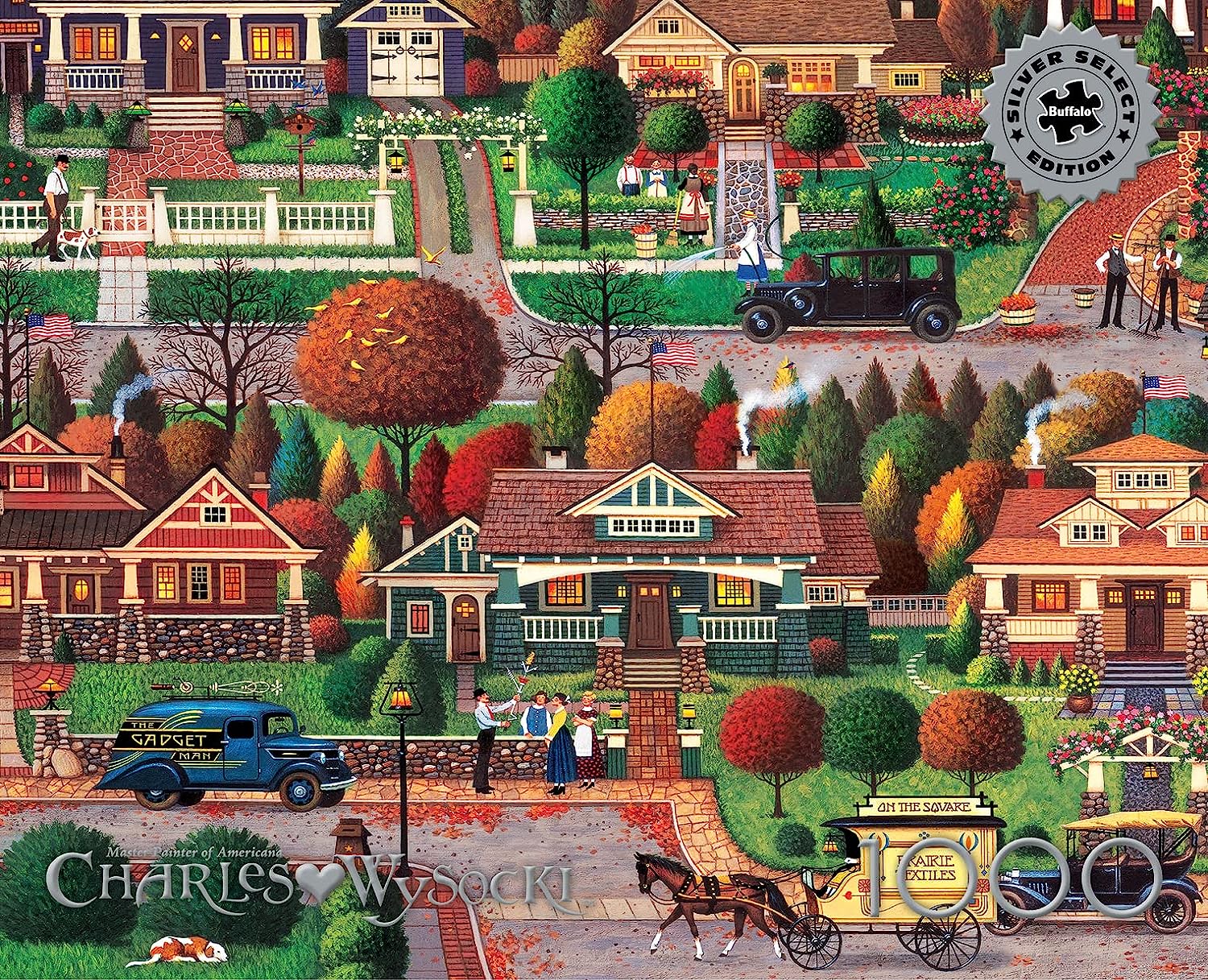 Fête du Travail à Bungalowville, Charles Wysocki - Silver Select Collector’s Edition 1000pcs)