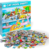 PFG Cat Pool Party (1000pcs) (Usage/Used - PUZZLES FOR GOOD)