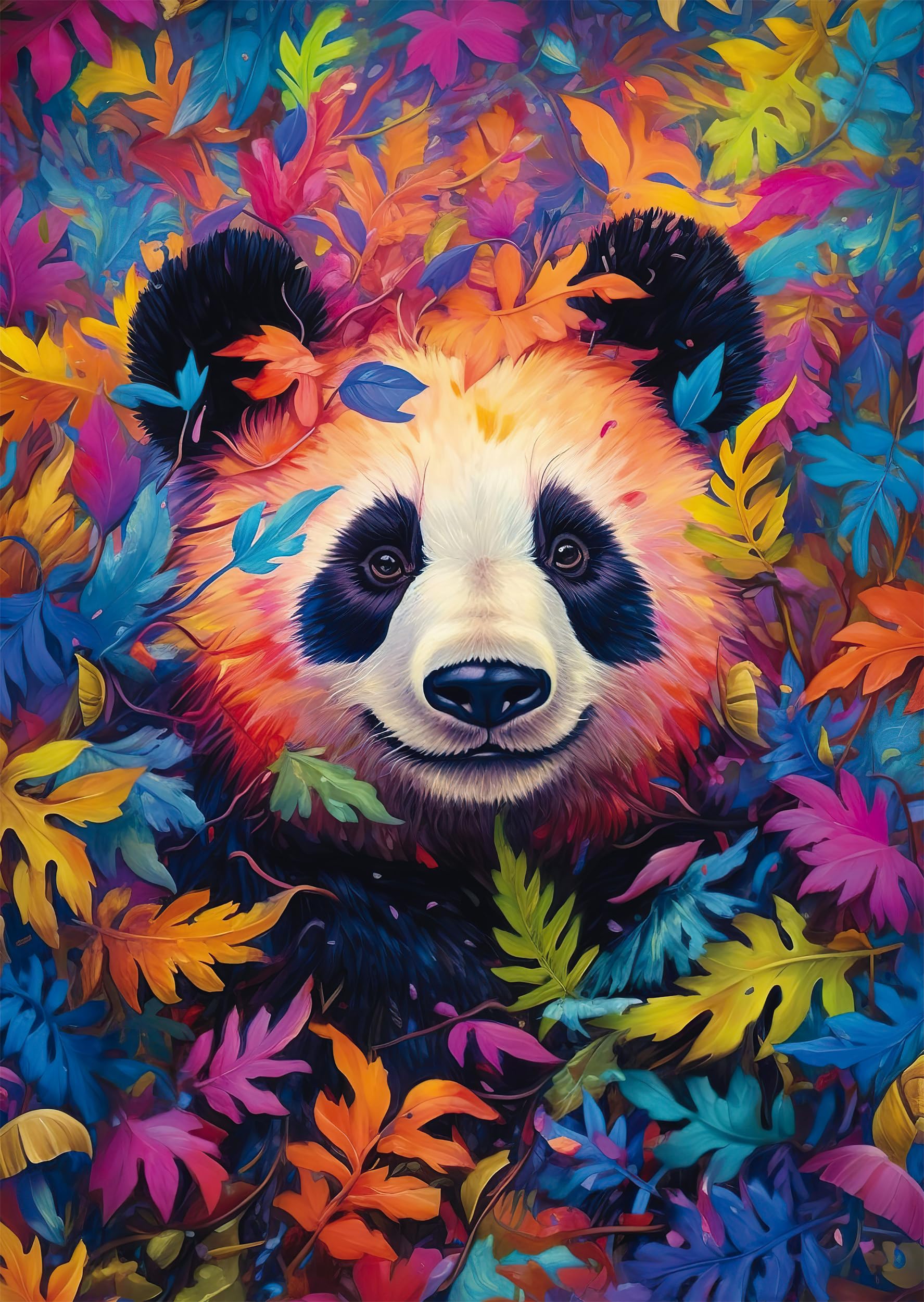 Panda dans la forêt arc-en-ciel (1000 pièces)