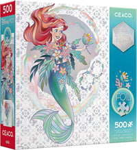 Disney 100 ans - Puzzle en aluminium - The Little Mermaid - Platinum Princess Ariel (500PCS)