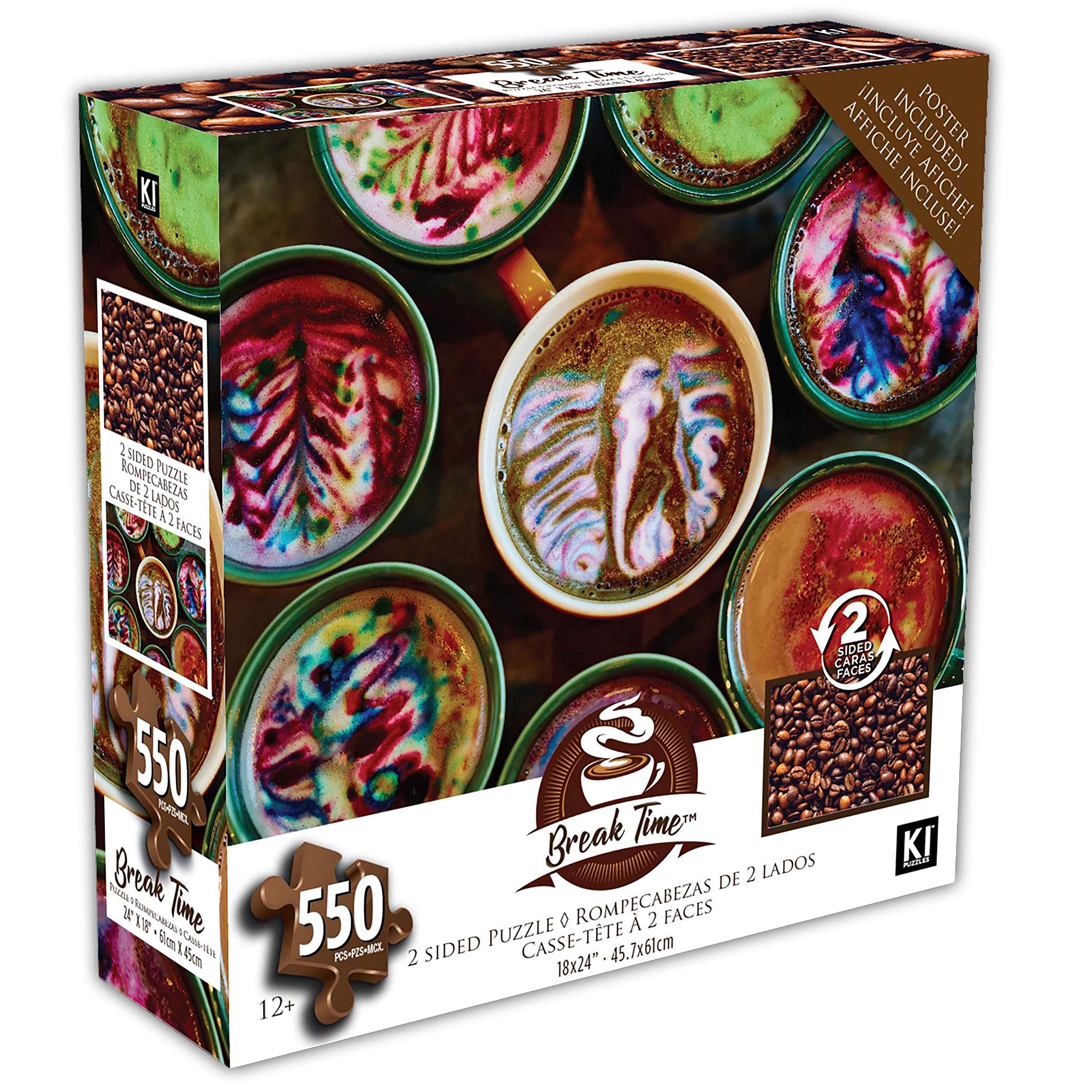 PFG Break Time (recto-verso) (550 pièces) (Utilisé - PUZZLES FOR GOOD)