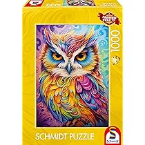 Chouette en robe de perroquet (1000 pièces)