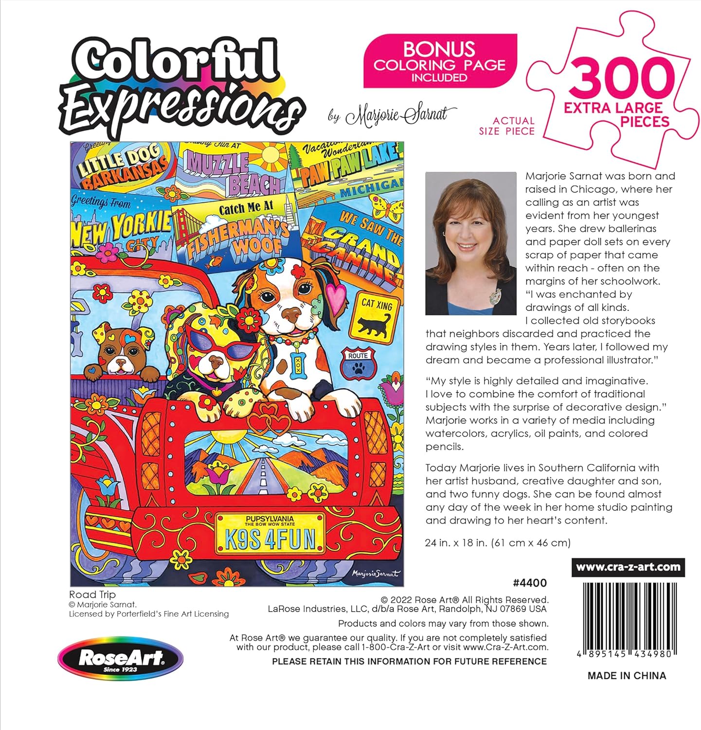 Colorful Expressions - Dog Road Trip (300 XL)
