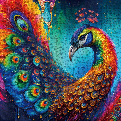 PFG Colorful Peacock (Usage/Used - PUZZLES FOR GOOD)