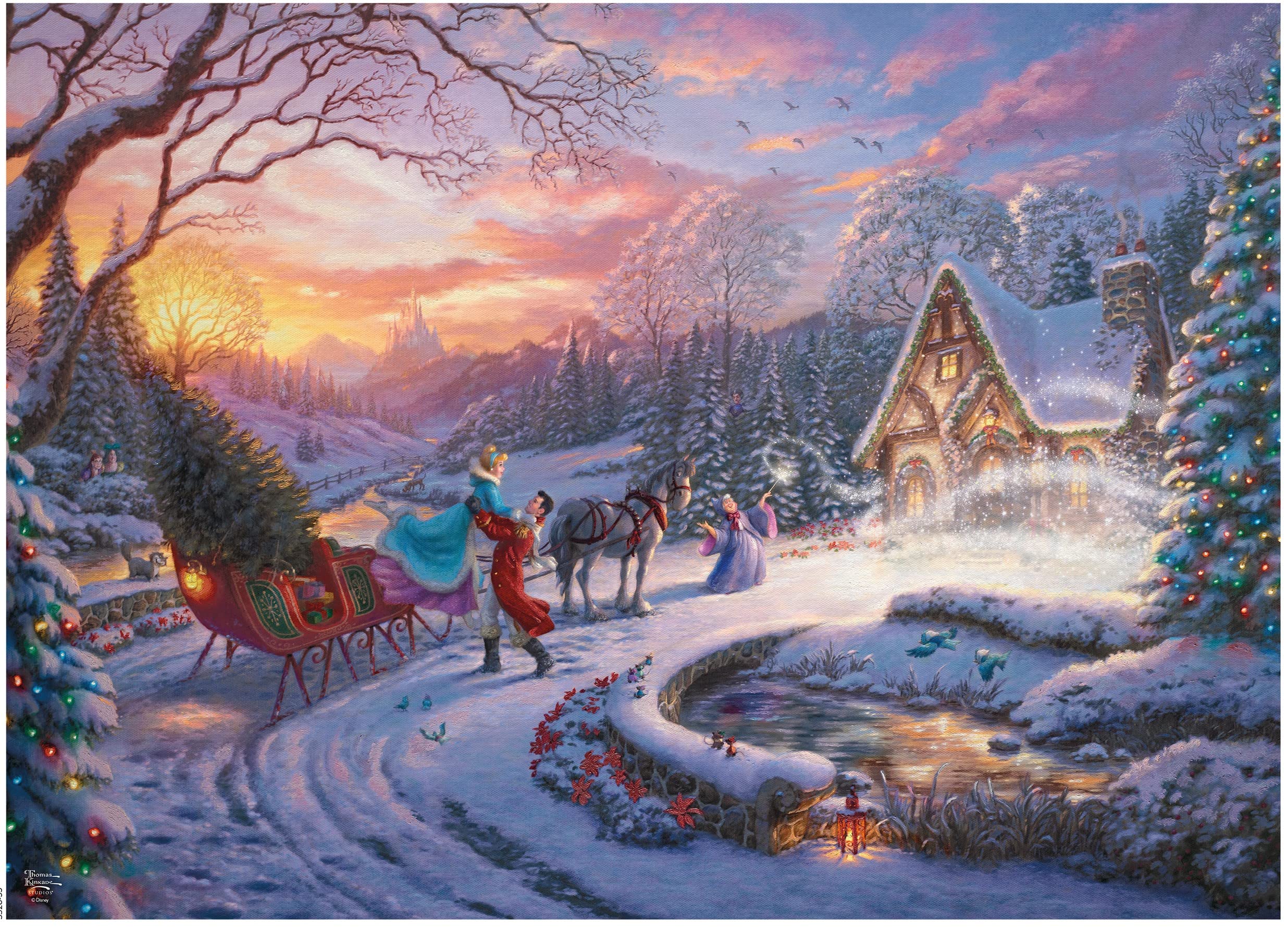 Cinderella Bringing Home the Tree, Thomas Kinkade (1000pcs)