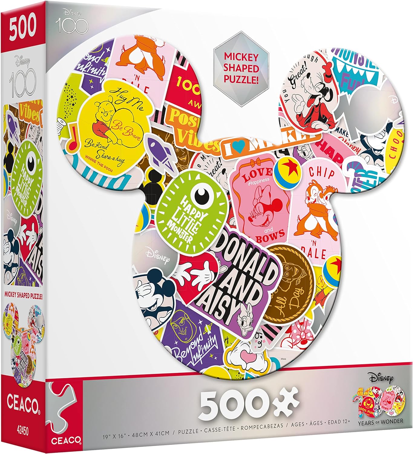 Disney - Happy Faces Shaped Puzzle (500pcs)