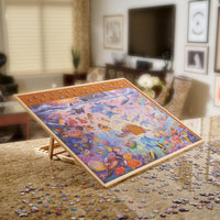 Pre-Assembled Wooden Easel Puzzle Board