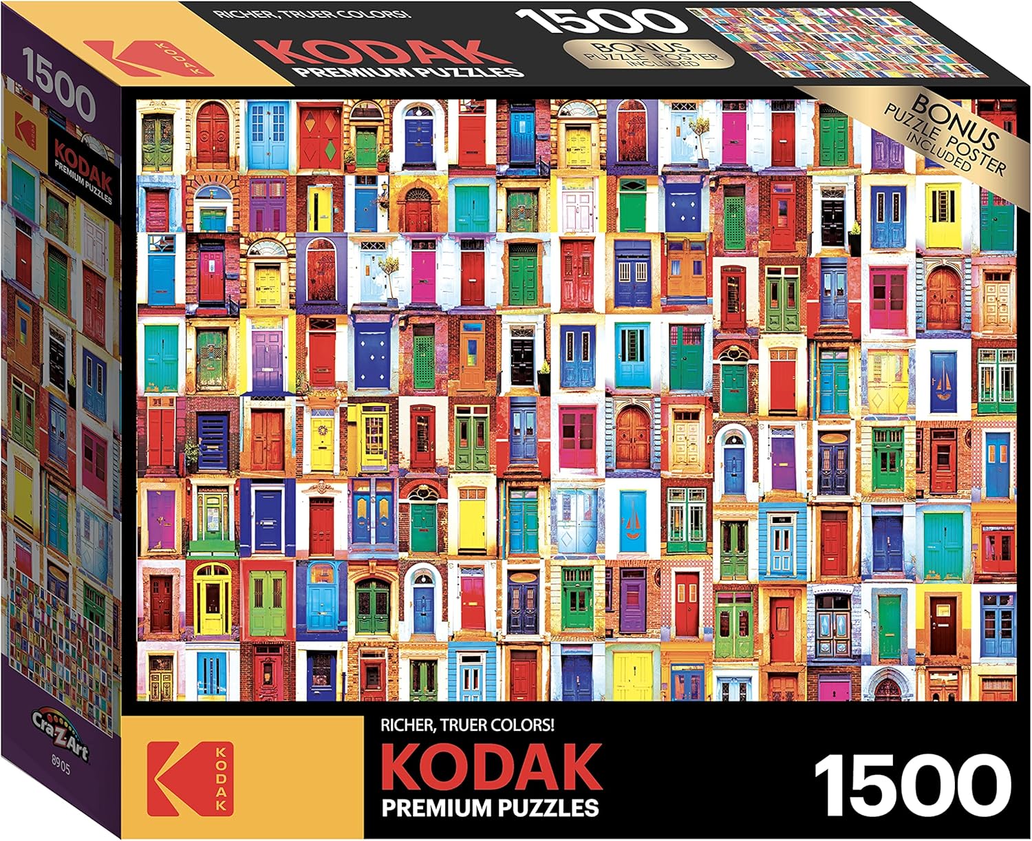 Kodak - Collage de portes anciennes colorées du monde entier (1500 pièces) 