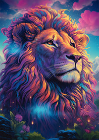 Lion in the Wind of Colors (1000pcs)
