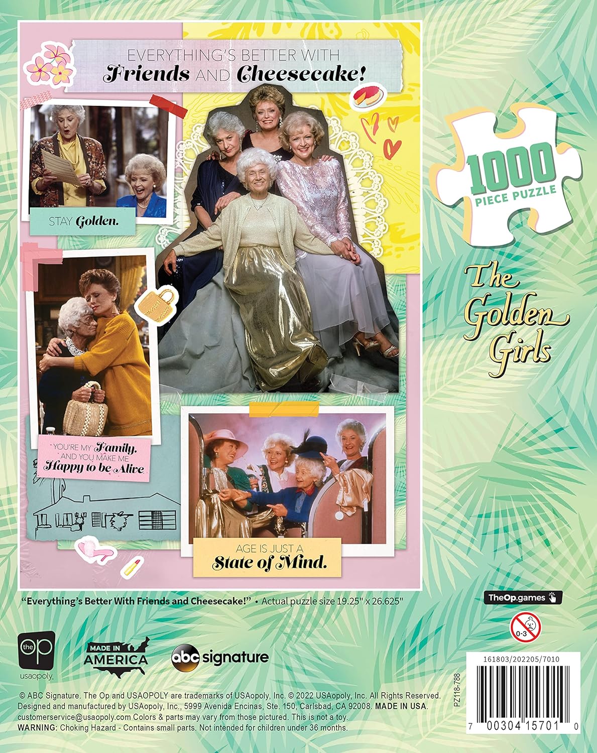 Golden Girls Scrapbook - Everything's Better with Friends and Cheesecake (1000pcs)
