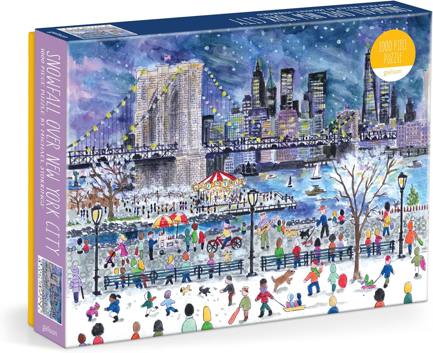 Snowfall over New York City, Michael Storrings (1000pcs)