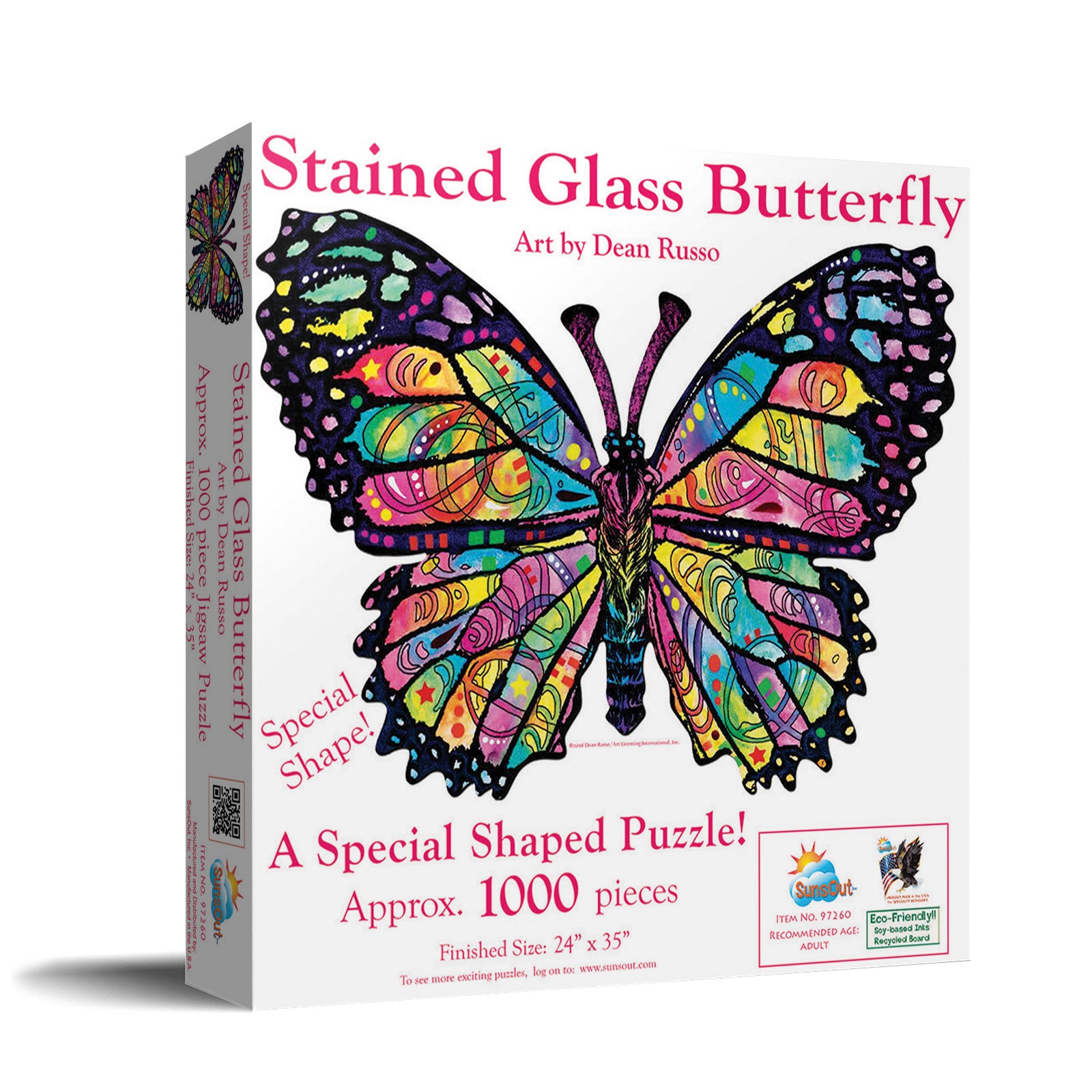 DMG Shaped - Stained Glass Butterfly, Dean Russo (DAMAGED BOX)
