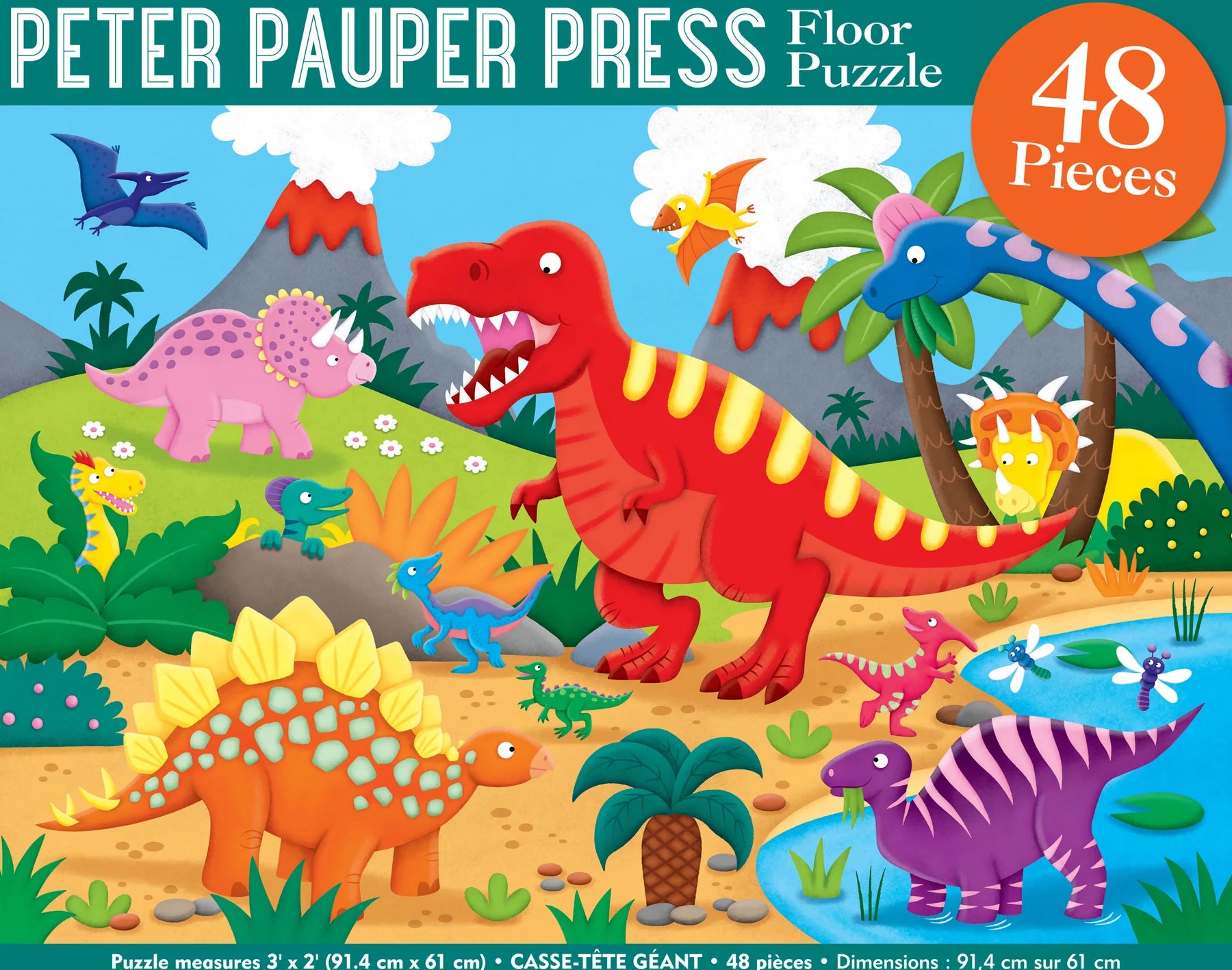 Dinosaurs Floor Puzzle (48pcs)