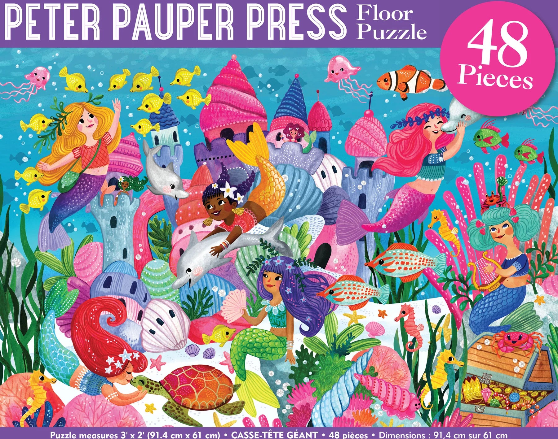 Mermaid Adventure Floor Puzzle (48pcs)