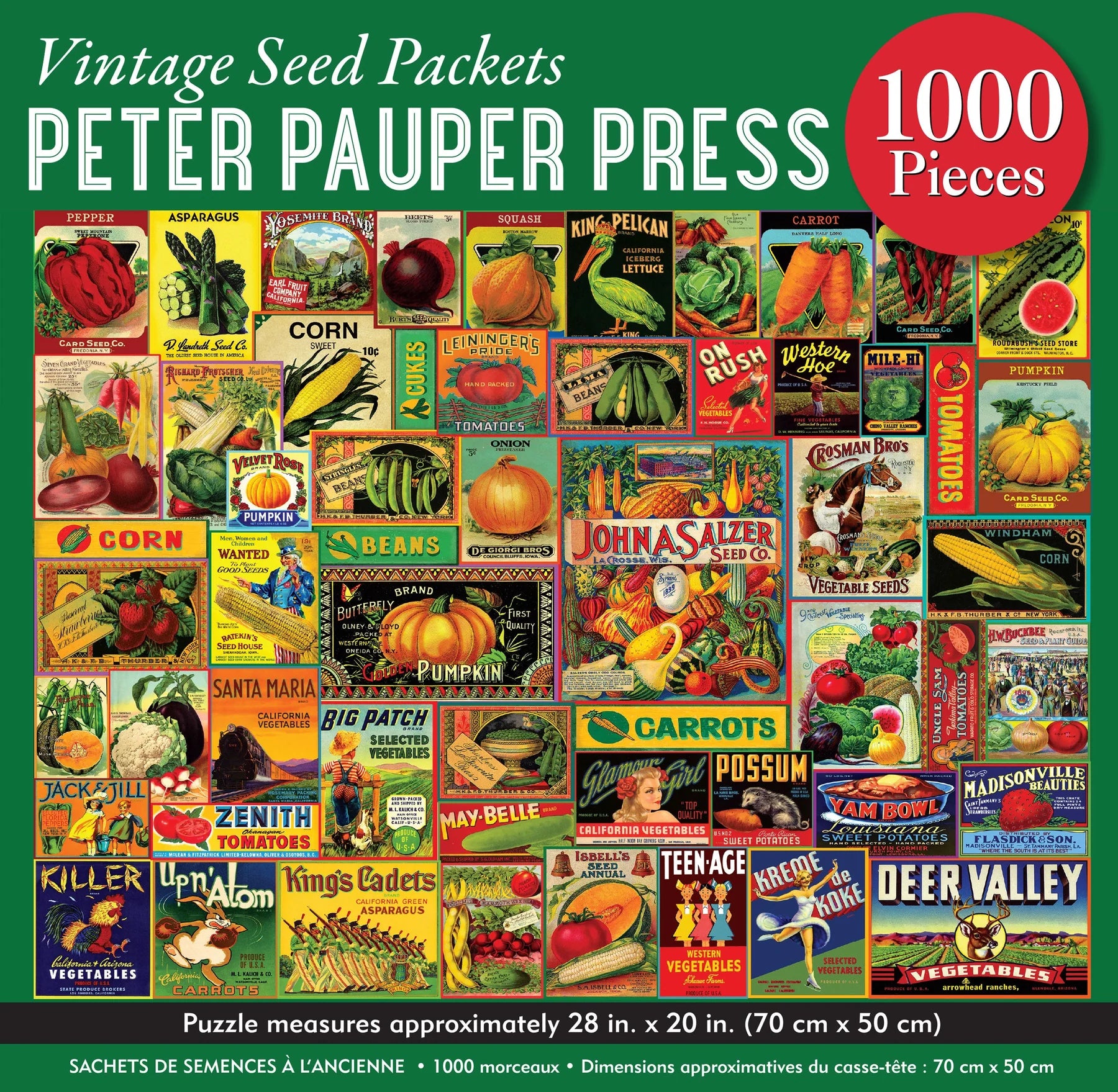 Vintage Seed Packets (1000pcs)