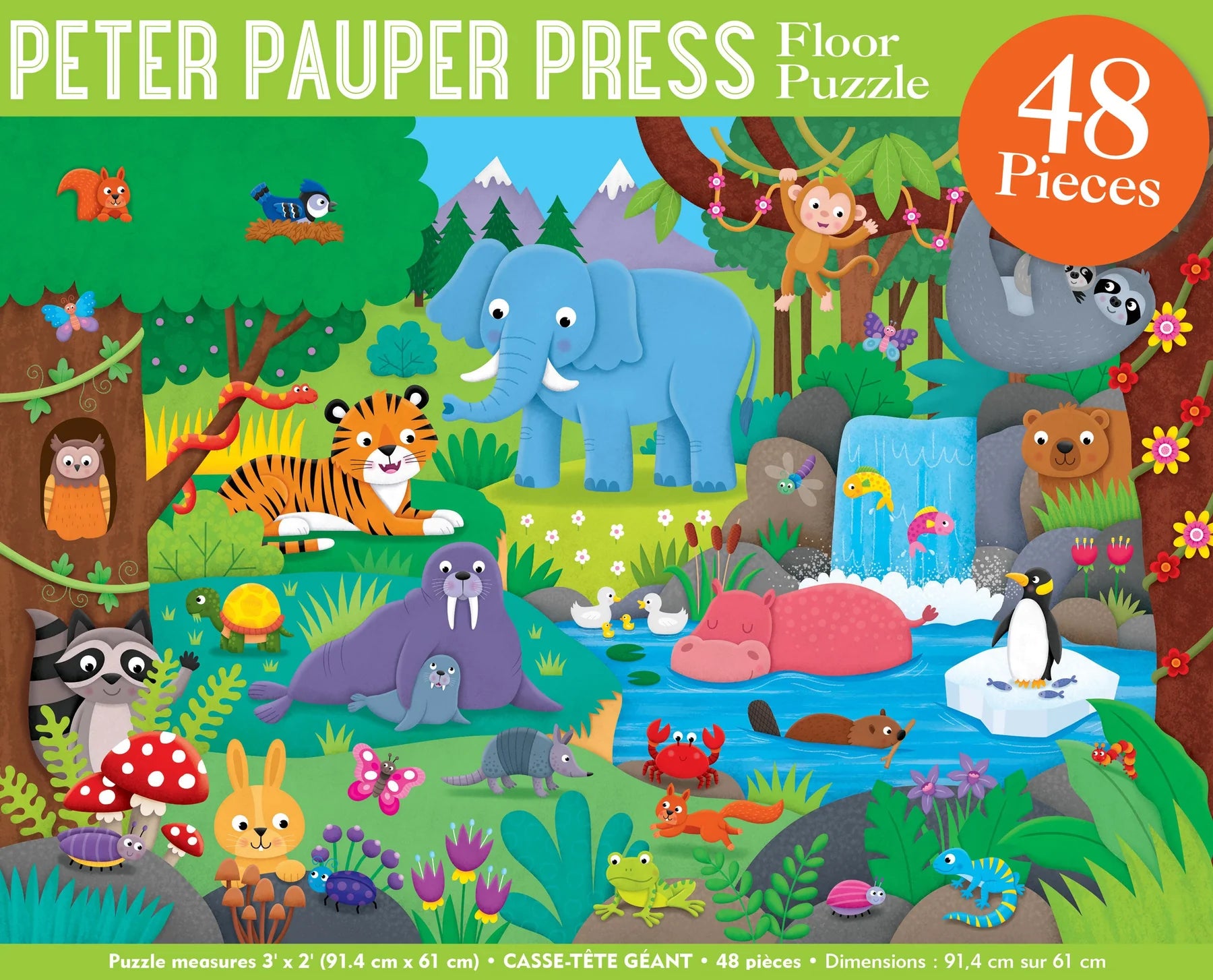 Animal Kingdom Floor Puzzle (48pcs)