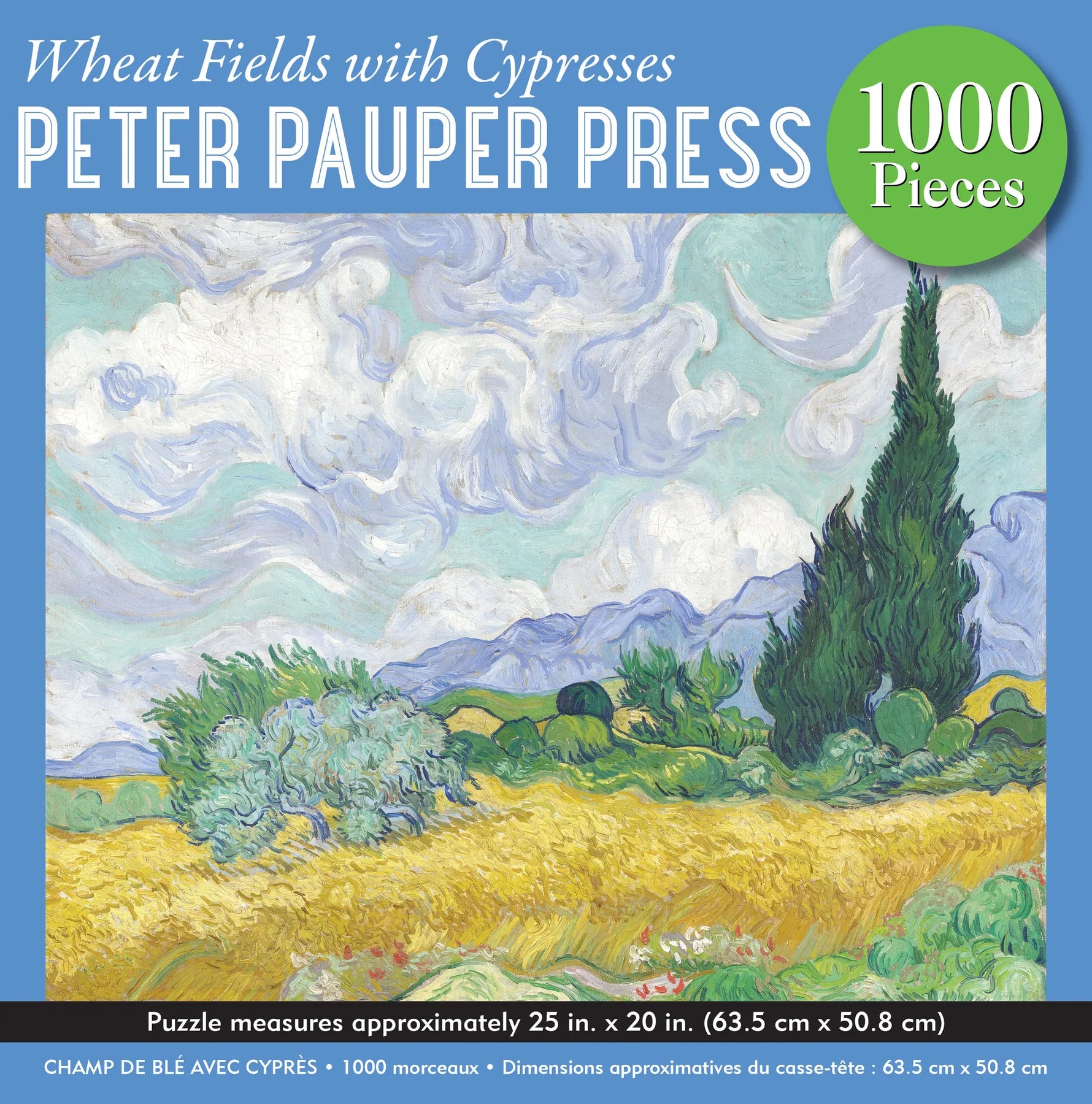 Wheat Feilds with Cypresses (1000pcs)