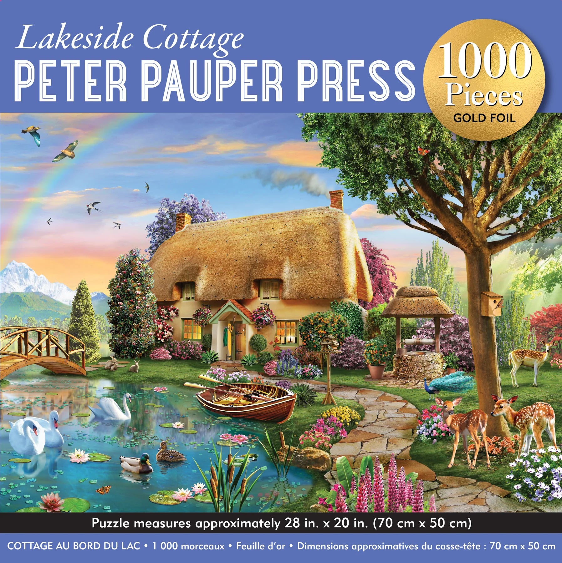 Lakeside Cottage (Gold Foil) (1000pcs)