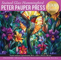 Stained Glass Hummingbird (Iridescent Highlights) (1000pcs)