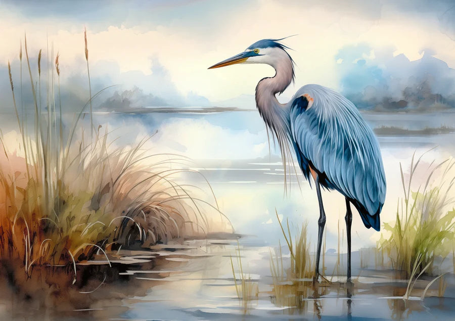 Blue Heron in the Wild (1000pcs)