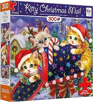 Kitty Christmas Mail (300pcs Oversized)