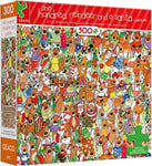 Cent rennes et un Père Noël (300pcs surdimensionnés)