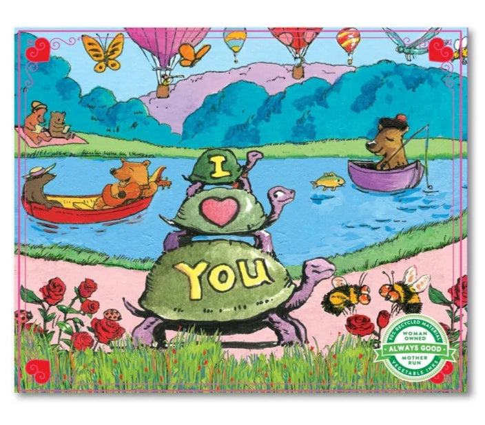 Mini - Saint-Valentin - J'aime les tortues (36 pièces) 
