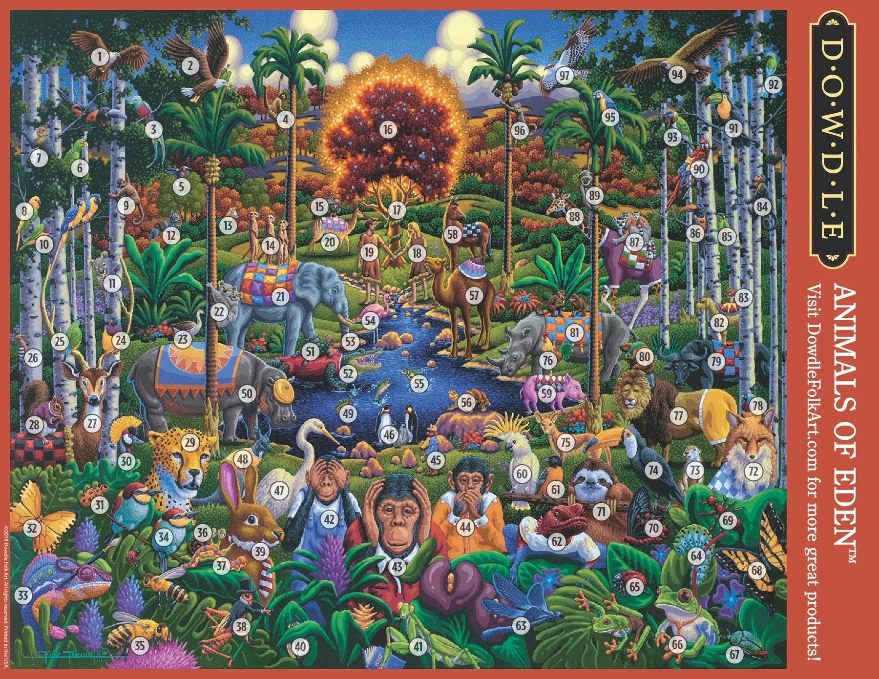 Dowdle Animals of Eden (100pcs)