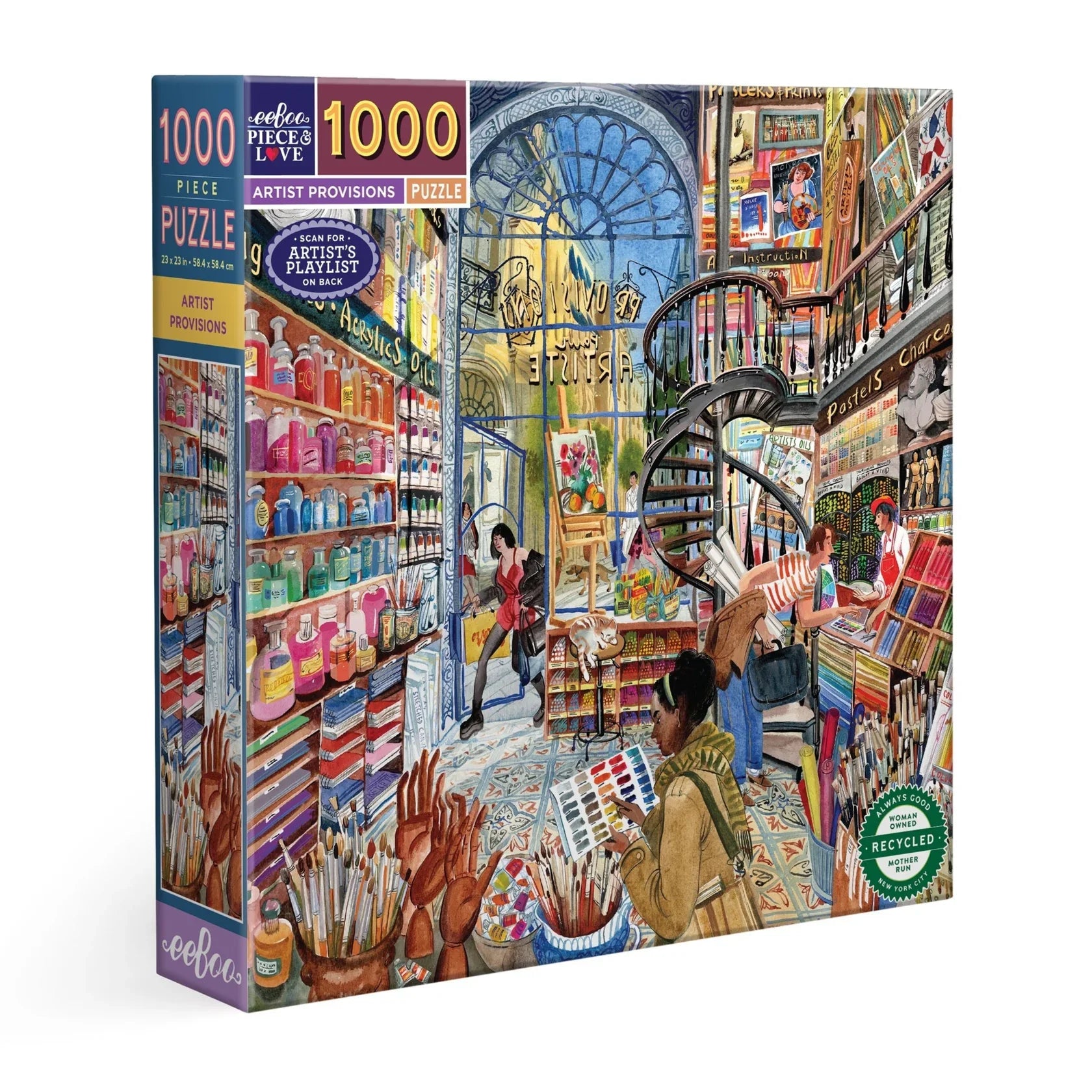 Fournitures pour artistes (1000 pièces) 
