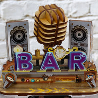 Bin de bureau - Bar punk (bois)