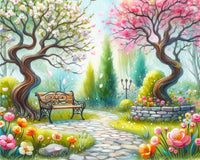 Diamond Painting - Blossoms in Park