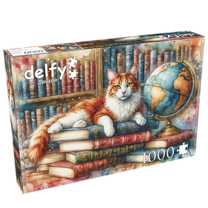 Livres, Globe & Purrs (1000pcs)