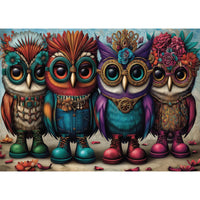 Booted Owl Quartet (1000pcs)