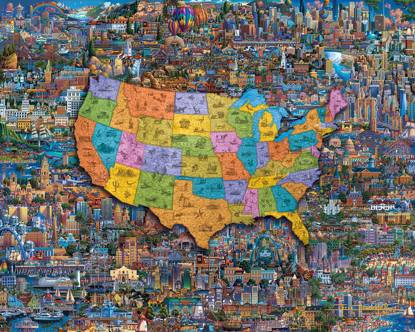 PFG Best of America (500pcs) (Usage/Used - PUZZLES FOR GOOD)