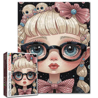 Big-Eyed Girl with Candy Braids (1000pcs)