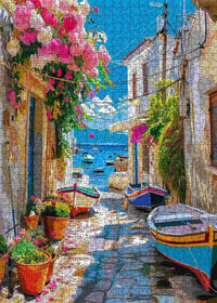 Boats and Bougainvillea Alley (1000pcs)