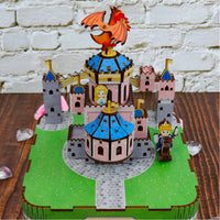 Boîte à musique - château (bois)