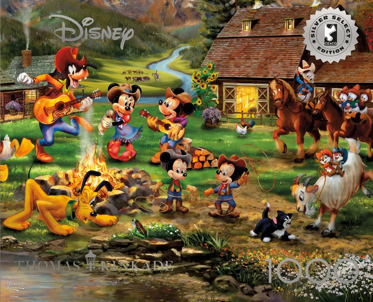 Silver Disney - Rocky Mountain Round-Up, Thomas Kinkade (1000pcs)