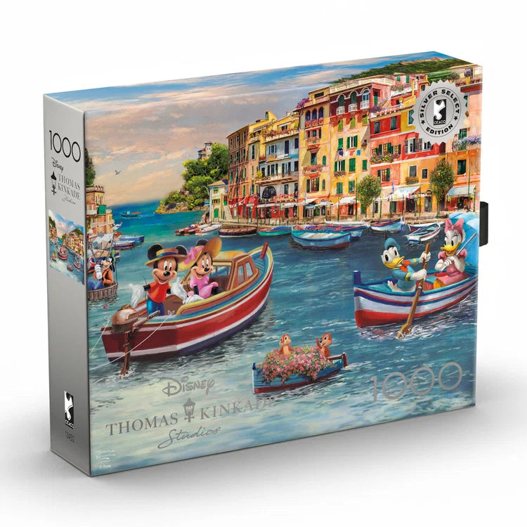 Silver Disney - Mickey & Minnie in Italy, Thomas Kinkade (1000pcs)