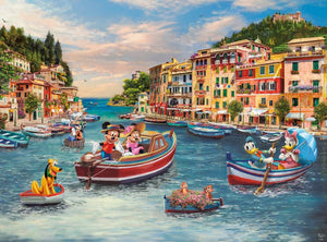 Silver Disney - Mickey & Minnie in Italy, Thomas Kinkade (1000pcs)