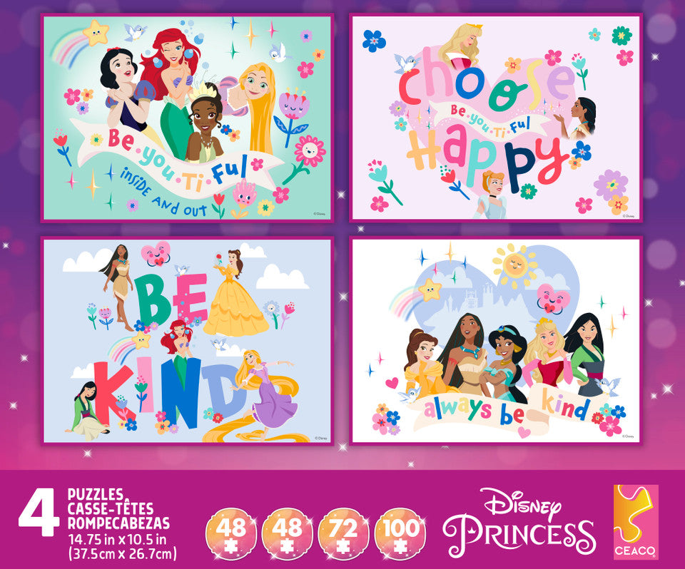 Disney Princess 4-in-1 Multipack (2x48, 72 & 100pcs)