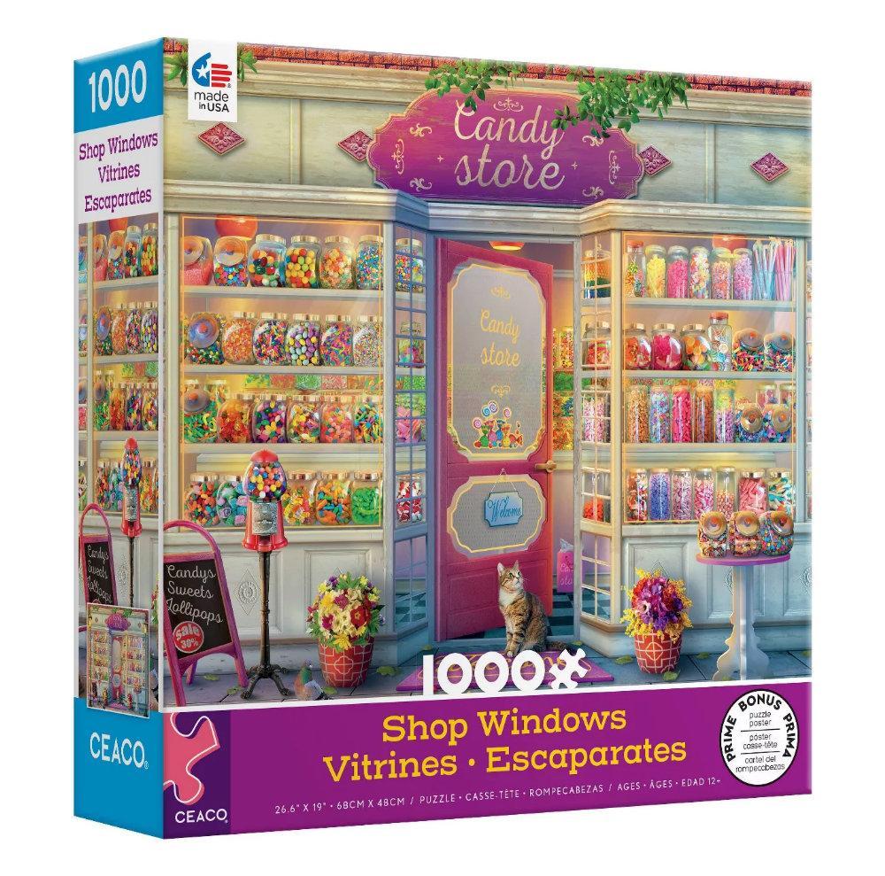 PFG Shop Windows: Candy Store (1000pcs) (Usage/Used - PUZZLES FOR GOOD)